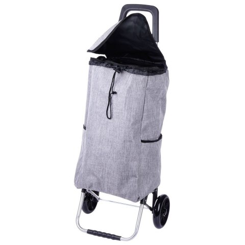 Wózek z torbą na zakupy na kółkach szary 40L ORION 731412