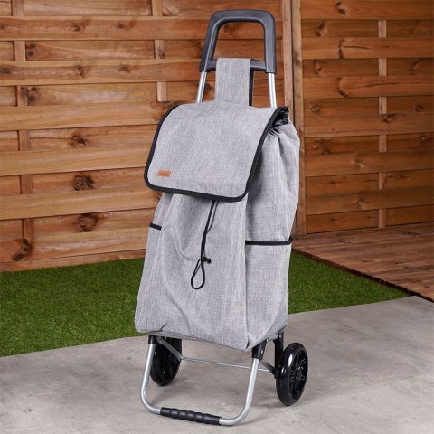 Wózek z torbą na zakupy na kółkach szary 40L ORION 731412