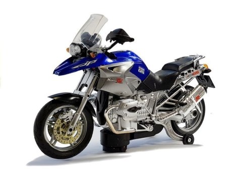 Motocykl Motor Na Baterie Światła Dźwięki Niebieski 1:8