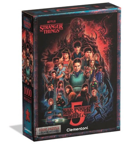 Puzzle 1000 NETFLIX STRANGER THINGS 5 Plakat Clementoni 37096