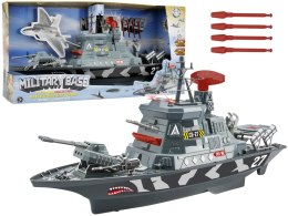 Zestaw Wojskowy Statek Militarny Bojowy Wojsko Działa Światła Dźwięki