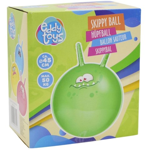 PIŁKA DO SKAKANIA Z ROGAMI 45CM ZIELONA