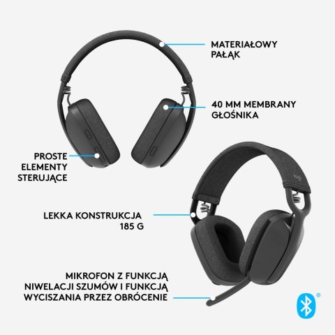 Słuchawki bezprzewodowe LOGITECH 981-001213 (Grafitowy)