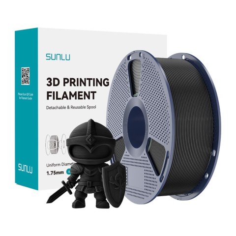 Filament SUNLU PLA+ 1.75mm 1kg (czarny)