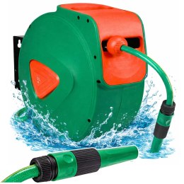 Bęben Ścienny Zwijacz Automatyczny z Wężem Ogrodowym 20m + 2m