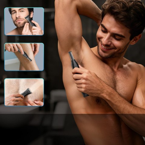 Trymer MAXGROOM JK-319 wielofunkcyjny z wymiennymi końcówkami - czarny