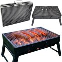 GRILL OGRODOWO TURYSTYCZNY SKŁADANY 43x29x23CM