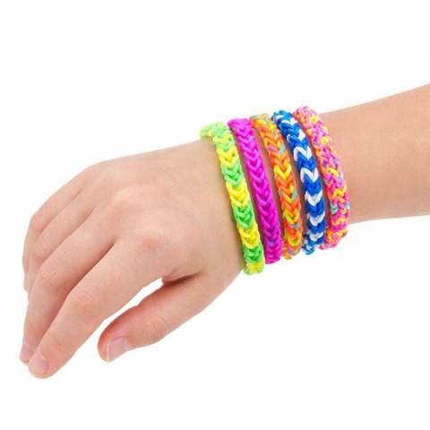 Duży Zestaw Kreatywny Gumki Do Robienia Bransoletek DIY Kuferek 15000 el.