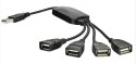 Adapter AKYGA USB 2.0 - 4x USB 2.0 AK-AD-13 USB 2.0 Typ A - 4 x USB 2.0 Typ A