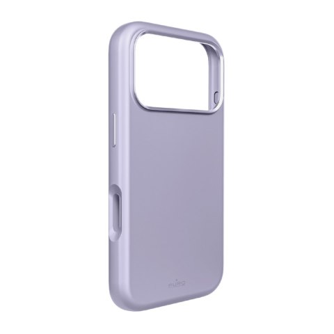 Etui z aluminiowymi przyciskami na iPhone 17 Pro Icon Mag Pro Liquid Silicone MagSafe - lawendowe