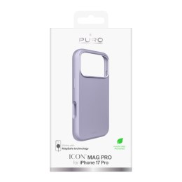 Etui z aluminiowymi przyciskami na iPhone 17 Pro Icon Mag Pro Liquid Silicone MagSafe - lawendowe