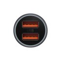 Ładowarka samochodowa 2x USB-A 60W - ciemnoszara