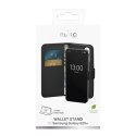 Etui z ekoskóry z klapką i portfelem do Samsung Galaxy S25+ Booklet Case - czarne