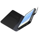 Etui z ekoskóry z klapką i portfelem do Samsung Galaxy S25+ Booklet Case - czarne