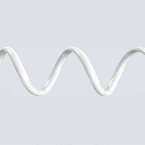 Kabel przewód z silikonowym oplotem USB-C L25SC 60W 2m - biały