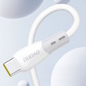 Kabel przewód z silikonowym oplotem USB-C - iPhone Lightning L25SX 30W 2m - biały