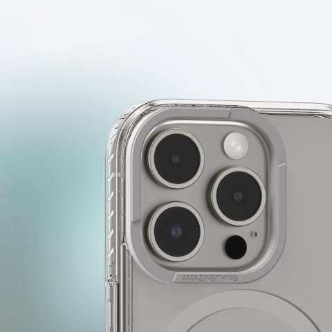 Etui silikonowe do iPhone 16 Pro Max Titan Pro Mag Case - szare
