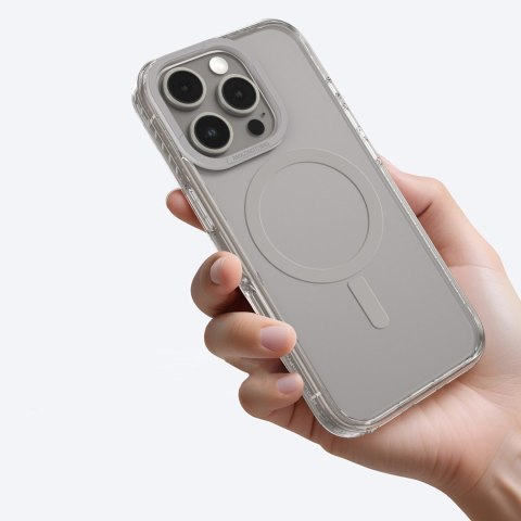Etui silikonowe do iPhone 16 Pro Titan Pro Mag Case - szare