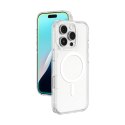 Etui silikonowe z pierścieniem magnetycznym do iPhone 16 Pro - przezroczyste