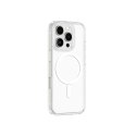 Etui silikonowe z pierścieniem magnetycznym do iPhone 16 Pro - przezroczyste