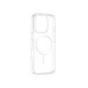 Etui silikonowe z pierścieniem magnetycznym do iPhone 16 Pro - przezroczyste