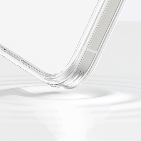 Etui silikonowe z pierścieniem magnetycznym do iPhone 16 Pro - przezroczyste