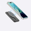 Etui silikonowe z pierścieniem magnetycznym do iPhone 16 - przezroczyste