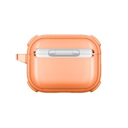 Etui ochronne do AirPods Pro 3 Titan Pro Mag Case Clear - pomarańczowe