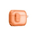 Etui ochronne do AirPods Pro 3 Titan Pro Mag Case Clear - pomarańczowe