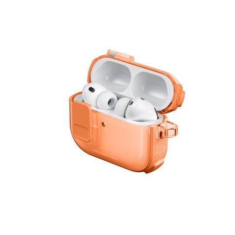 Etui ochronne do AirPods Pro 3 Titan Pro Mag Case Clear - pomarańczowe