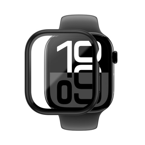 Etui ze szkłem hartowanym do Apple Watch 46mm Radix Glass - czarne