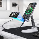 Kabel przewód USB-C z wyświetlaczem PD 60 W 1.2 m - czarny