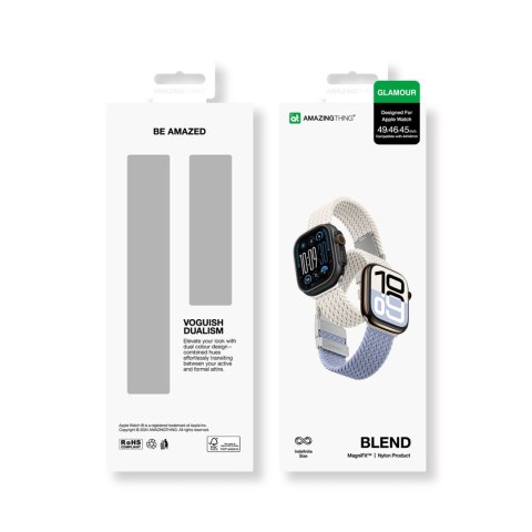 Zestaw 2 pasków do Apple Watch 45/46/49mm Blend Band - gwiezdny błękit / gwiezdny