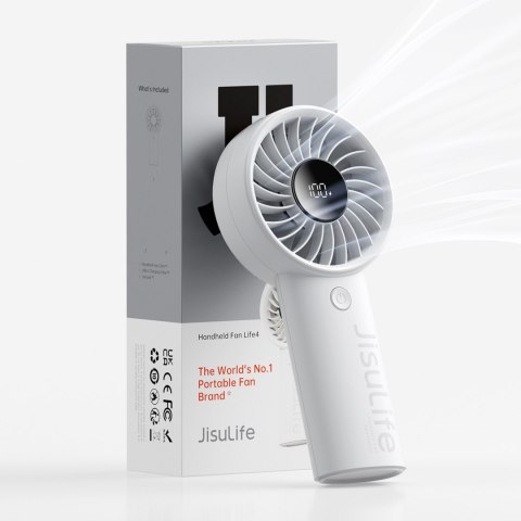 Mini wentylator wiatrak ręczny 3600mAh USB-C - szary