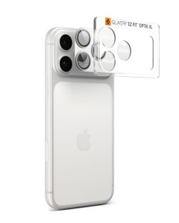 Szkło na obiektyw do iPhone 17 Pro Optik Pro XL - srebrne