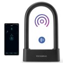 Zapięcie rowerowe SMART z czytnikiem linii papilarnych i Bluetooth - czarne