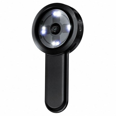 Przenośny Mikroskop Cyfrowy Ręczny Kamera HD 100x Ekran IPS 8 Diod LED