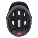 Kask rowerowy dziecięcy MTB Wozinsky z odpinanym daszkiem 48-52 cm - czarny