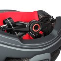 Kask rowerowy fullface dziecięcy Wozinsky z tylną lampką USB 52-56 cm - szary