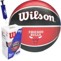 PIŁKA DO KOSZYKÓWKI WILSON NBA TEAM CHICAGO BULLS + POMPKA BOX R.7