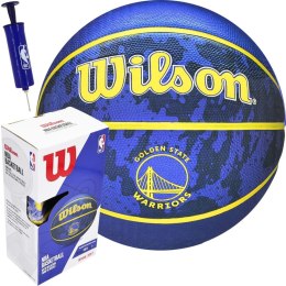 PIŁKA DO KOSZYKÓWKI WILSON NBA TEAM GOLDEN STADE WARRIORS + POMPKA BOX R.7