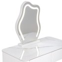 Toaletka kosmetyczna LED/ Komplet mebli blat 100 cm- Lilia - kolor biały