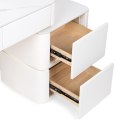 Toaletka kosmetyczna LED/ Komplet mebli blat 80 cm- Lilia - kolor biały