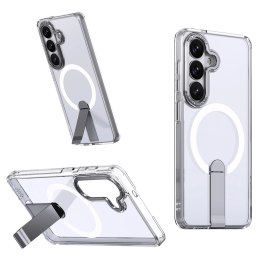 Etui Hybrid Armor X na Samsung Galaxy A36 / A37 z podstawką kompatybilne z MagSafe - przezroczyste