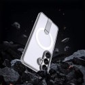 Etui Hybrid Armor X na Samsung Galaxy A57 z podstawką kompatybilne z MagSafe - przezroczyste
