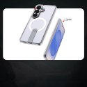 Etui Hybrid Armor X na Samsung Galaxy A57 z podstawką kompatybilne z MagSafe - przezroczyste