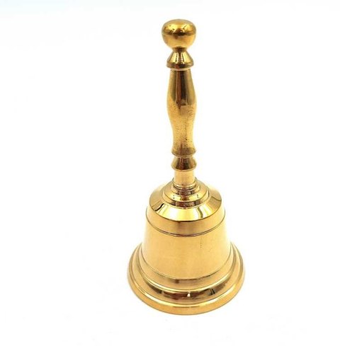 Dzwoneczek Dzwonek Ręczny Mosiężny 11,5cm - NI7674