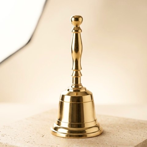 Dzwoneczek Dzwonek Ręczny Mosiężny 11,5cm - NI7674
