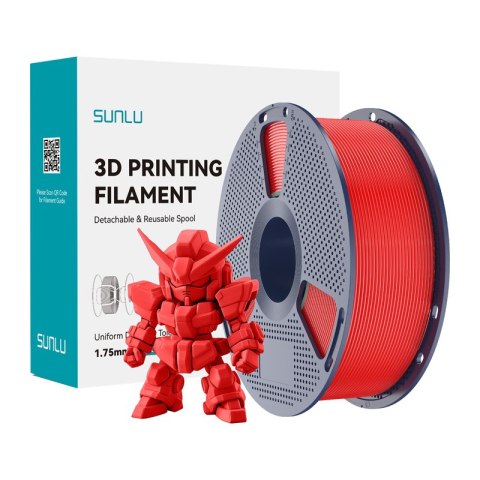Filament SUNLU PLA+ 2.0 1.75mm 1kg (czerwony)