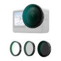 Zestaw filtrów CPL/VND8/UV Telesin dla DJI Osmo Action 6 (3 szt.)